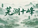 芜湖十峰封面,水墨群山与标题